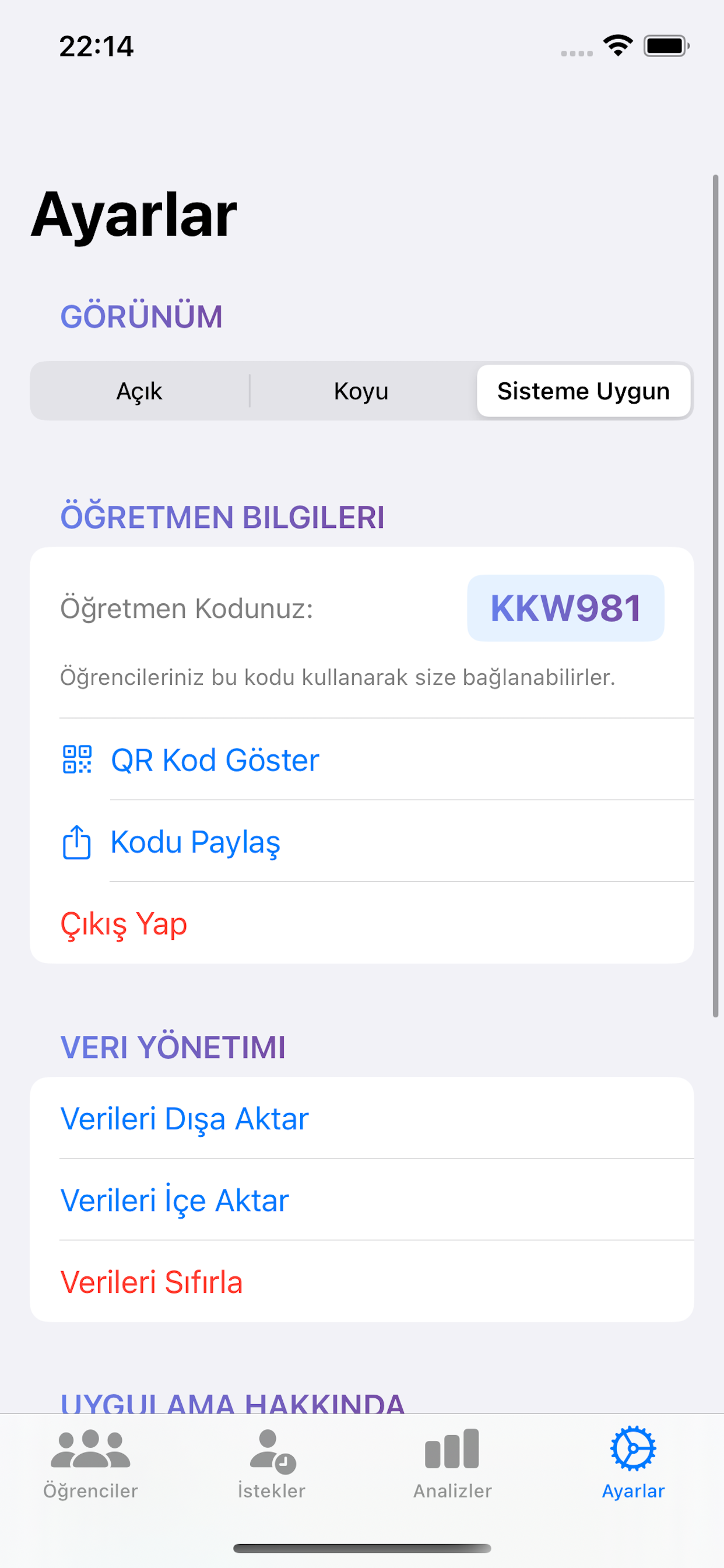 Ayarlar